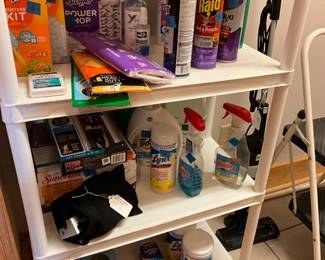 Cleaning supplies and home supplies