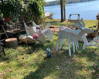 Reindeer and sleigh