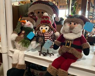 Lots of Santa's and Snowmen.