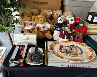 Stuffed Bears, Christmas Decor, Turkey Platter