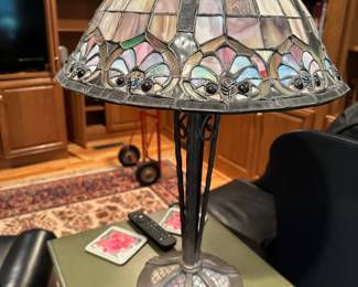 Tiffany Style Stained Glass Table Lamp