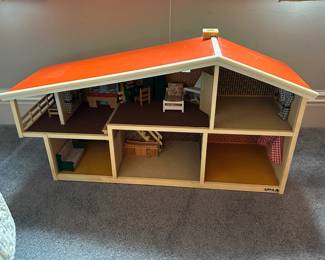 Vintage Doll House w/ Accessories