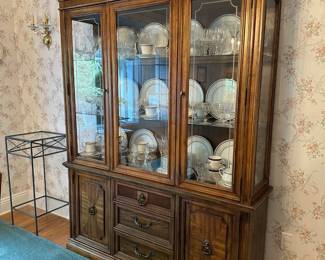 Dining Table w/ 6 Chairs, Breakfront and Server