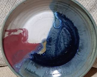 Large Signed Art Fair Platter