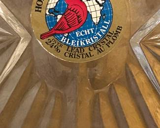 Beautiful Hofbauer Crystal - The Byrdes .  W. Germany. 