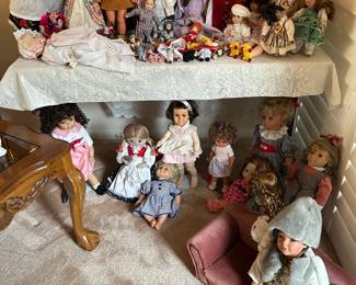 Two vintage Chatty Cathy dolls. 