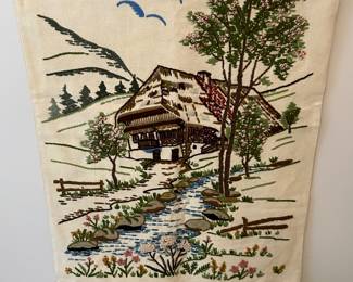 Gorgeous linens,  many from the family’s European travel. 