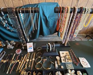 Costume and fine jewelry. 