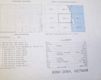Maps from the Vietnam war showing incursions by different military factions