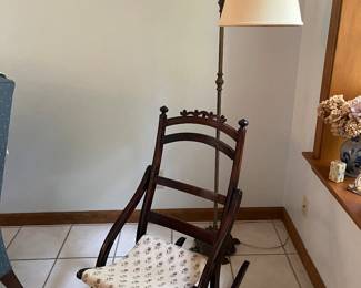 antique sewing rocker