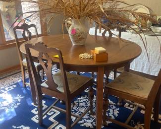 dining table with 4 chairs