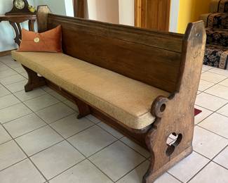 church pew from Belgium