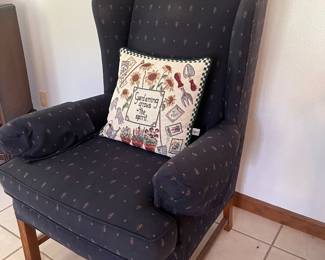 another wing back chair