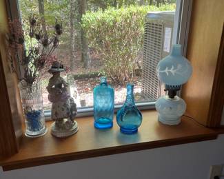various glass items