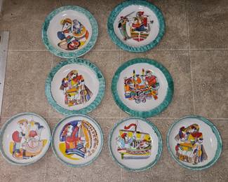 De Simone signed plates and bowls
