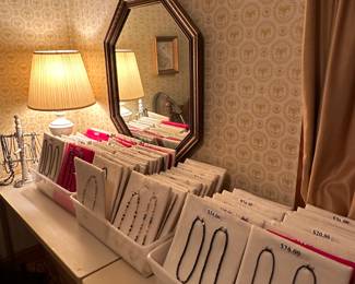 Ignore prices on boards, see previous pic of jewelry table