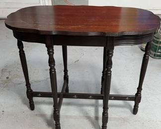 Vintage 6-Leg Parlor Side Table