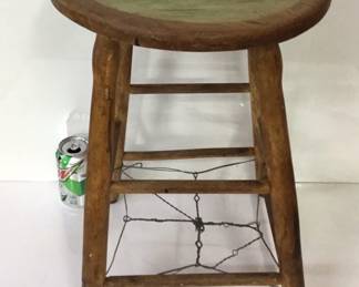 Antique Hand-Painted Stool