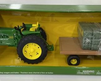 Vintage John Deere Big Farm Tractor Set