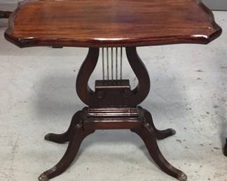 Antique Harp Table (Approx. 22 inches tall)