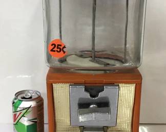 Vintage NORTHWESTERN Gumball Machine Metal  & Glass