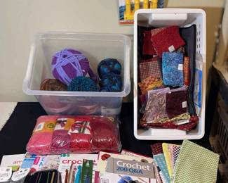 Crochet * Quilting * Fat Quarters * Fun Crochet Books * Needles * Zippy Loom
