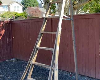 9-10 Foot Orchard Wooden Ladder
