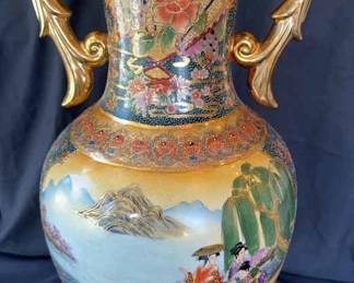 Large Asian Theme Vase * 24 Inches Tall
