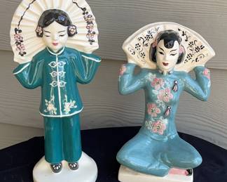2 Weil Ware Asian Figures
