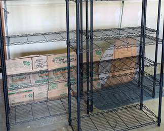 3 Black Wire Racking Shelves * Metro Shelving * Whalen Storage
