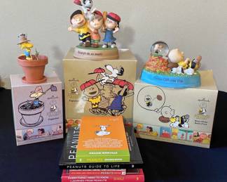 Hallmark Peanuts Figurines * Waterglobe * Books * Sticker Notes
