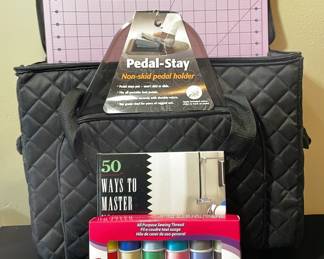 Studio Collection Quilted Sewing Machine Caddy * Fiskars Cutting Mat * Pedal Holder and More
