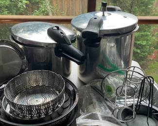 Pressure cookers.