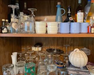 Glassware and more. 