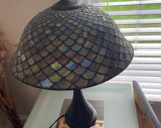 Tiffany style shell lamp.