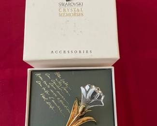 Swarovski pin.