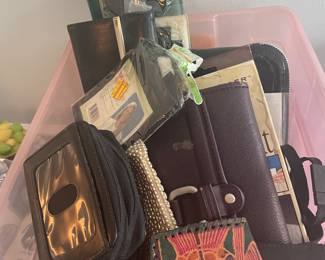 Selection of purses and clutches.