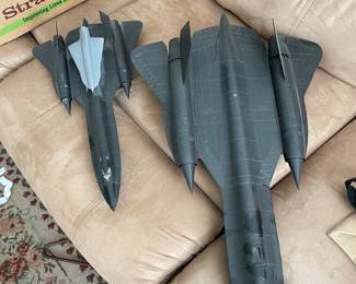 Model airplanes.