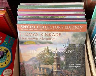 Thomas Kinkade calendars.
