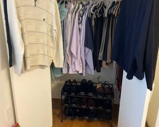 Men’s and women’s clothes and shoes.
