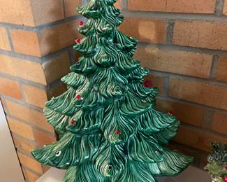 Ceramic Christmas tree.