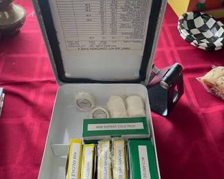 Metal First Aid Kit.