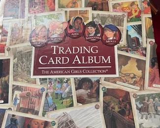 American Girl trading card album.