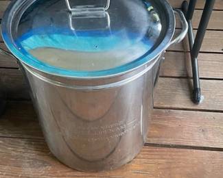 Large cooking pot.