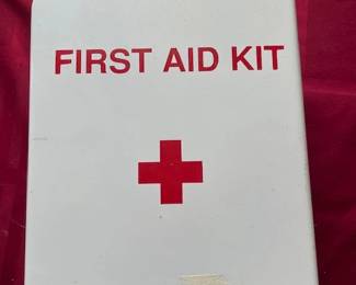 Metal First Aid Kit.