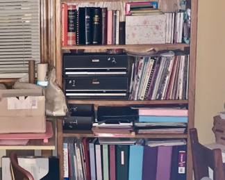 Oak Bookshelf and TV , also another TV for sale /same size , stool for sale also 