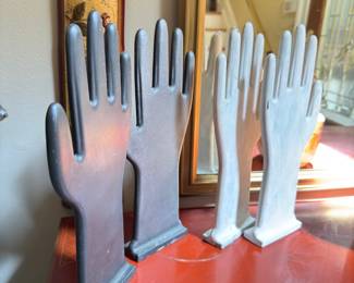 Vintage French glove molds