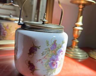 William Wood And Co Ceramic Biscuit  Jar