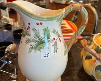 #226	Lenox Christmas Pitcher	 $20.00 
