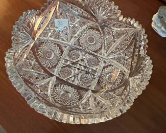 #114	American Brilliant Bowl - 8" Round x 3" Tall	 $35.00 
